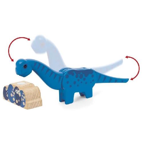 Circuit Miniature Brio Train a Piles Dinosaure - Train electrique - Dinosaure Inclus - pour circuit de train en bois - Des 3 Ans - Brio World - 36096