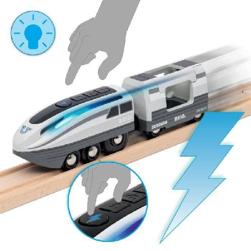 Vehicule Pour Circuit Miniature Brio - Train électrique Locomotive a piles Super Rapide