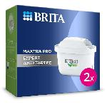 Filtre Pour Carafe Filtrante BRITA Pack de 2 cartouches filtrantes MAXTRA PRO Expert anti-tartre - formule anti-tartre 50 plus puissante vs All-in-1