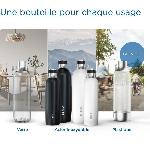 Gazeificateur - Machine A Sodas BRITA sodaTRIO noire - 1x bouteille en verre (0.9L). 1x bouteille en acier inoxydable (0.5L) & 1x cylindre de CO2 BRITA