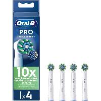 Brosse A Dents Electrique Brossettes - ORAL-B - Pro Cross Action - Pour brosse a dents - 4 unités