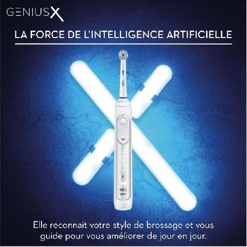 Brosse A Dents Electrique Brosse a Dents Electrique Oral-B Genius X - 1 Brossette incluse. 6 Modes Dont Blancheur. Douceur et Soin des Gencives