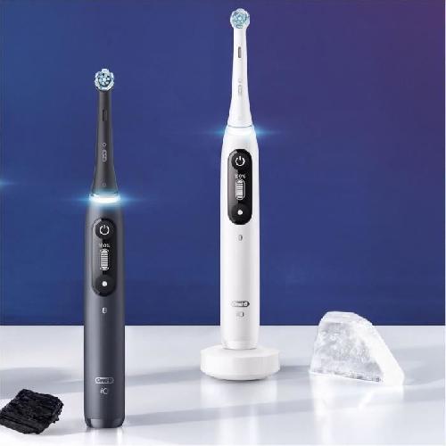 Brosse A Dents Electrique Brosse a dents electrique - ORAL-B - iO 7N - 2 brossettes - Bluetooth - Blanc