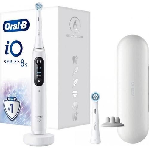 Brosse A Dents Electrique Brosse a dents électrique - Oral-B - iO 8N - Gencives sensibles - 2 brossettes - 1 étui de voyage