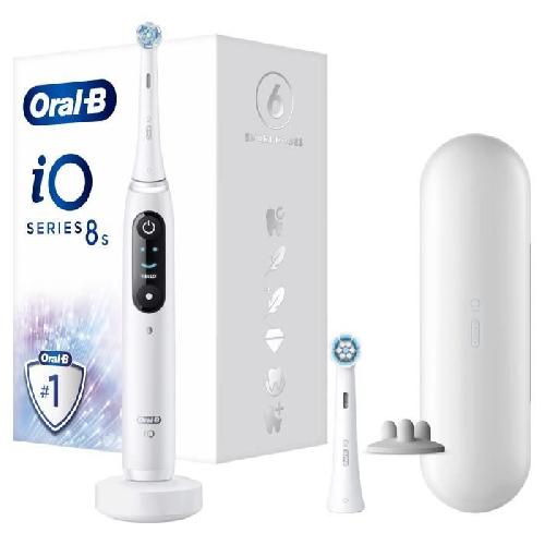 Brosse A Dents Electrique Brosse a dents électrique - Oral-B - iO 8N - Gencives sensibles - 2 brossettes - 1 étui de voyage