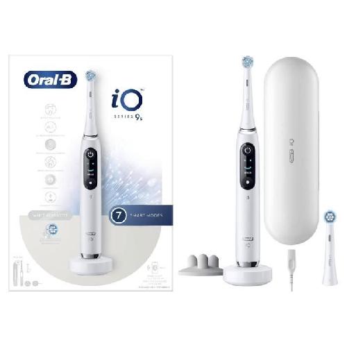 Brosse A Dents Electrique Brosse a Dents Électrique Oral-B iO 9N - Blanc - Oscillatoire - 2 Brossettes. 1 Étui De Voyage Chargeur