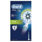Brosse A Dents Electrique Brosse a Dents Electrique Oral-B PRO 1 700 Cross Action - Rechargeable - Minuteur - Blanche et bleue