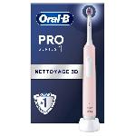 Brosse A Dents Electrique Brosse a dents électrique ORAL-B Pro 1 - rose - sans fil - 1 brossette incluse