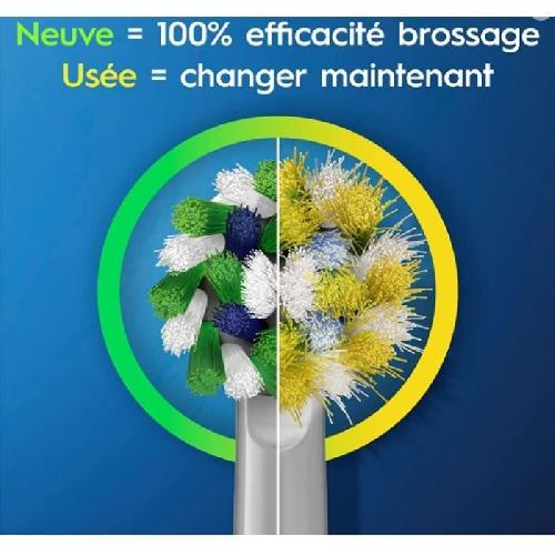 Brosse A Dents Electrique Brosse a Dents Électrique Oral-B Pro 3 3000 Blanche - 2 Brossettes - Tete Ronde - 3 Modes de Brossage