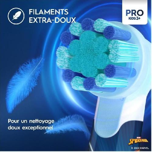 Brosse A Dents Electrique Brosse a dents électrique Oral-B Pro Kids 1 Manche Marvel Spider-Man. 1 Brossette. 3 Ans et Plus