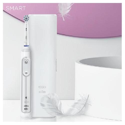 Brosse A Dents Electrique Brosse a dents electrique ORAL-B Smart Sensitive Rechargeable 1 Manche Connecte Bluetooth. 1 Brossette. 1 Etui de Voyage Offert