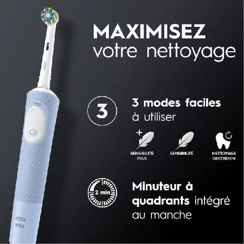 Brosse A Dents Electrique Brosse a dents électrique ORAL-B Vitality Pro - Bleue - 3 modes de brossage - Brossette incluse