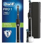 Brosse A Dents Electrique Brosse a dents electrique rechargeable ORAL-B PRO 1 760 - 1 Manche capteur de pression et 1 Etui de transport