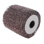 Brosse Abrasive A Main - Brosse Metallique Brosse a lamelles pour renovateur - FARTOOLS - O 120 mm - Alesage 20 mm - Poncage surfaces planes