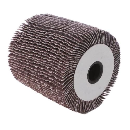 Brosse Abrasive A Main - Brosse Metallique Brosse a lamelles pour renovateur - FARTOOLS - O 120 mm - Alesage 20 mm - Poncage surfaces planes