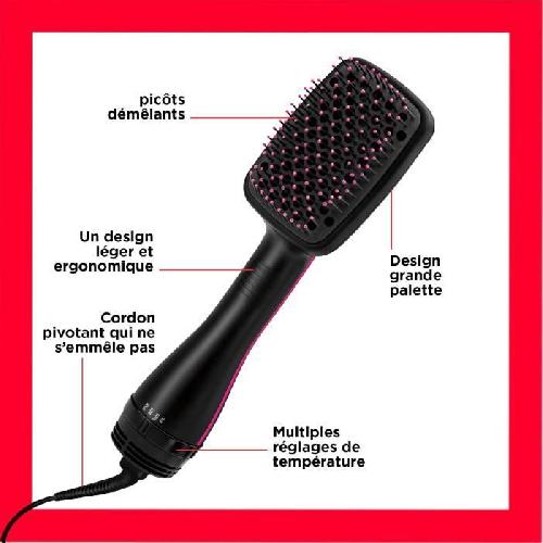 Seche-cheveux Brosse coiffante Revlon BROSSE SECHANTE LISSANTE SALON COLLECTION PRO