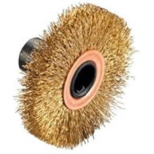 Accessoire - Consommable Machine Outil Brosse laiton - Bosch - PRR 10mm - Accessoire pour Texoro - Poncer - Jaune doré