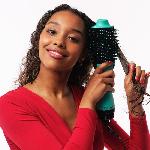 Seche-cheveux Brosse sechante volumisante REVLON Teal Blue - Technologie ionique - 2 vitesses. 3 niveaux de chaleur