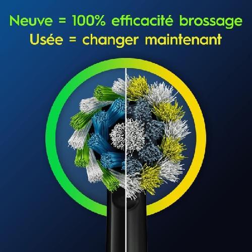 Brossette Brossette ORAL-B - Cross Action - pour brosse a dent électrique - pack de 4