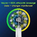 Brossette Brossette ORAL-B - Cross Action - pour brosse a dent électrique - pack de 6