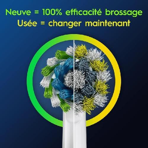 Brossette Brossette ORAL-B - Cross Action - pour brosse a dent électrique - pack de 6