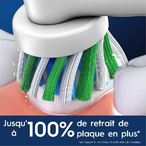 Brossette Brossette ORAL-B - Cross Action - pour brosse a dent électrique - pack de 6