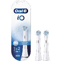 Brossette Tetes de brosse Oral-B iO Ultimate Clean - Pack X2 - Élimination de la plaque dentaire a 100% des le jour 1