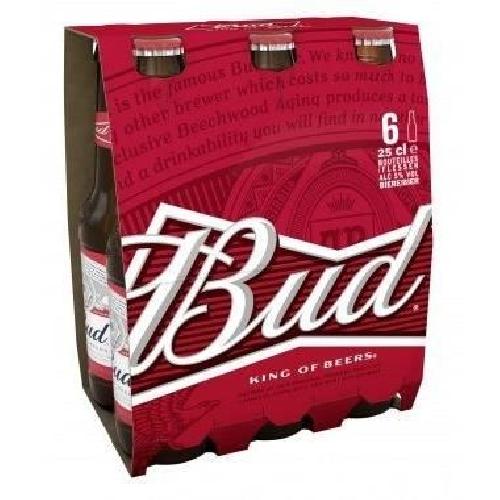 Bud - Biere Blonde - Pack de 6 x 25 cl