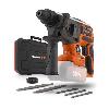 Burineur - Perforateur Marteau perforateur sans fil SDS-Plus 40V 5J BRUSHLESS + 5 accessoires - DUAL POWER POWDP15680