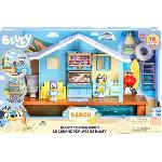 Figurine Miniature - Personnage Miniature Cabane de Plage de Bluey - BLUEY - Set de jeu avec figurine exclusive et plus de 10 accessoires