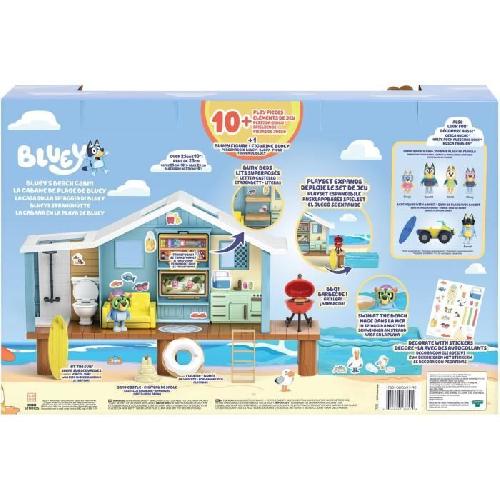 Figurine Miniature - Personnage Miniature Cabane de Plage de Bluey - BLUEY - Set de jeu avec figurine exclusive et plus de 10 accessoires