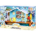 Figurine Miniature - Personnage Miniature Cabane de Plage de Bluey - BLUEY - Set de jeu avec figurine exclusive et plus de 10 accessoires