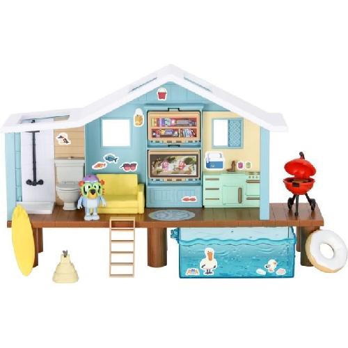 Figurine Miniature - Personnage Miniature Cabane de Plage de Bluey - BLUEY - Set de jeu avec figurine exclusive et plus de 10 accessoires