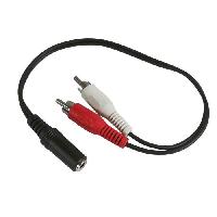 Cablage APM 419004 Adaptateur 2 RCA - Jack 3.5 mm