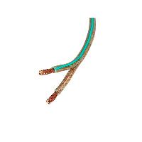 Cablage Cable haut-parleur 2x2.50 mm2 transparent menthe au metre Cablage Cable haut-parleur 2x2.50 mm2 transparent menthe au metre