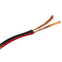 Cablage Cable haut parleurs 2x0.75mm2 - 100m - CCA - Rouge Noir