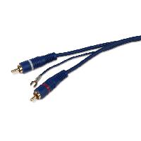 Cablage Cable RCA Stereo Male vers Male avec cable de remote 5m