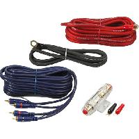 Cablage KIT CABLE - RCA + CABLE ALIM 20MM2 + PORTE FUSIBLE