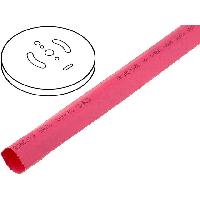 Cablage Rouleau Gaine Thermo Retractable 12.7mm-6.35mm rouge polyolefine 50m