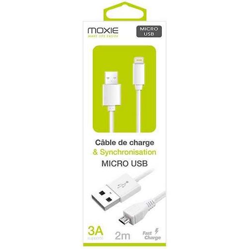 Cable - Connectique Telephone Cable 2m Micro-USB - Moxie