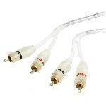 Cable 2xRCA MM 3m blanc