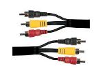 Cable RCA Audio Video Cable 3x RCA Audio Video Male vers Male 3m