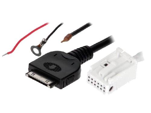 Adaptateur Aux Autoradio Cable Adaptateur AUX iPod compatible avec Citroen Peugeot Siemens VDO RD4