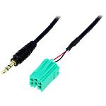 Cable Adaptateur AUX Jack 3.5mm compatible avec Renault