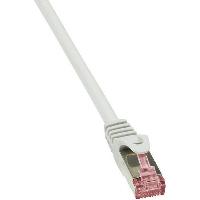 Cable - Adaptateur Reseau - Telephonie Cable reseau 7.50m gris SFTP Blinde RJ45 cat6 Snagless