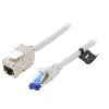Cable - Adaptateur Reseau - Telephonie Cable reseau RJ45 male S-FTP 6a gris 1m