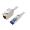 Cable - Adaptateur Reseau - Telephonie Cable reseau RJ45 male S-FTP 6a gris 25m