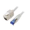 Cable - Adaptateur Reseau - Telephonie Cable reseau RJ45 male S-FTP 6a gris 5m