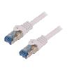 Cable - Adaptateur Reseau - Telephonie Cable reseau RJ45 male S-FTP cat.6a gris - 0.25m