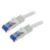 Cable - Adaptateur Reseau - Telephonie Cable reseau RJ45 male S-FTP Cat.6a gris - 1.5m